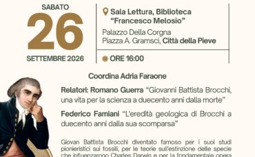 Convegno a Città della Pieve: “Il grande paleontologo Giovanni Battista Brocchi nel bicentenario dalla morte”